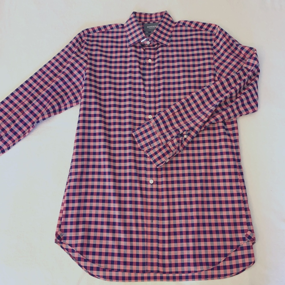 Bonobos L/S Dress Shirt, 16.5x36 Slim Fit